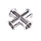 Stainless Steel Tri-Clamp 4-Way Cross SS304