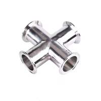 Stainless Steel Tri-Clamp 4-Way Cross SS304