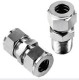 Steel Compression Tube Fitting 3/8 Inch Tube OD Adapter