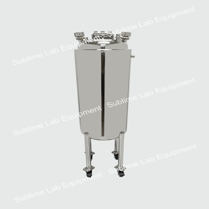 100L ASME Sanitary Solvent Jacketed Collection Tank
