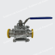 Sanitary Three Piece Ball Valve - Tri Clamp SS304