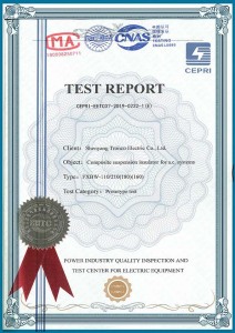 210KN COMPOSITE INSULATOR TYPE TEST REPORT