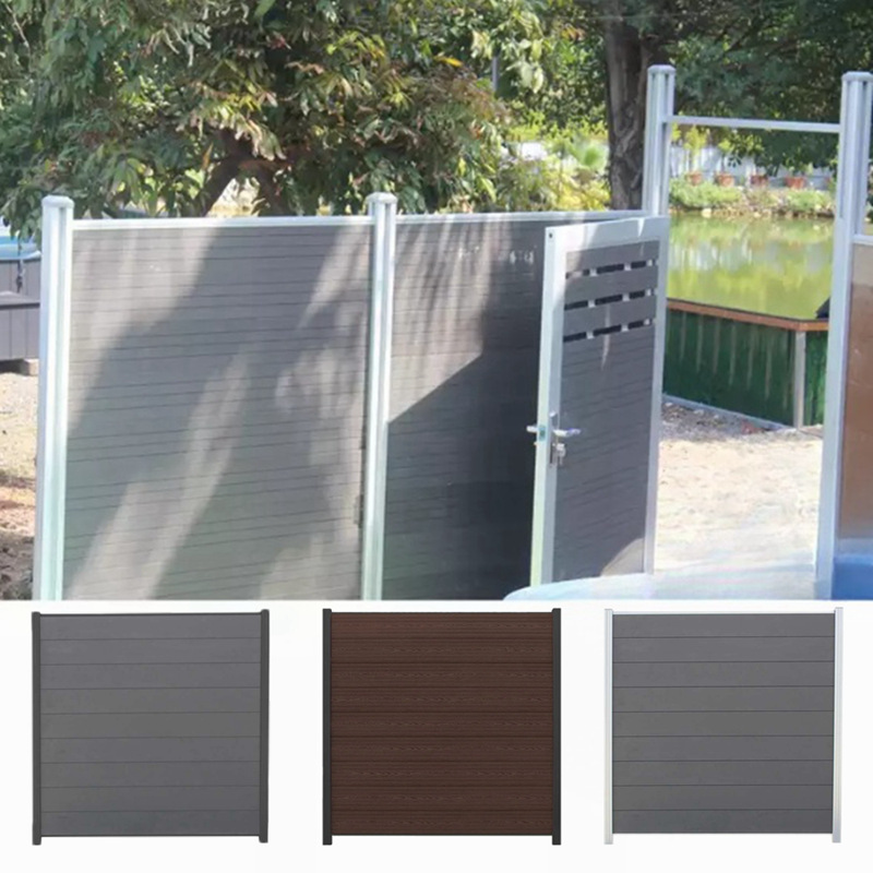 Composite Wood Privacy Garden Fence Panels