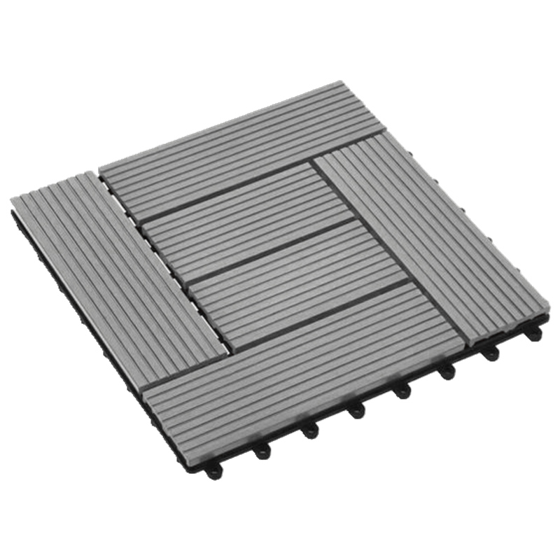 Outdoor Wood Flooring Wpc Interlocking Tiles