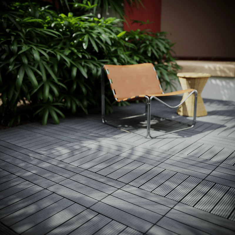 Fire Proof Wpc Deck Tile