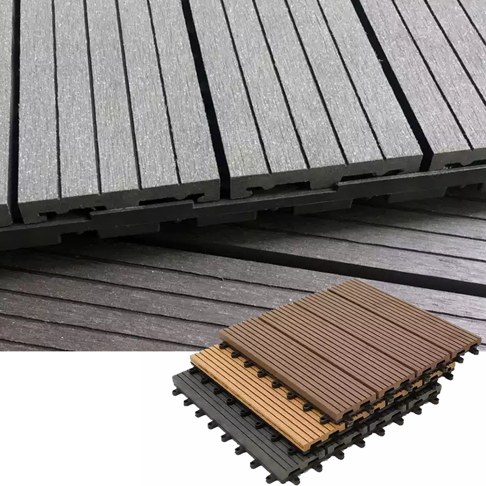 Prefabricate Composite Deck Faux Wood Decking For Garden