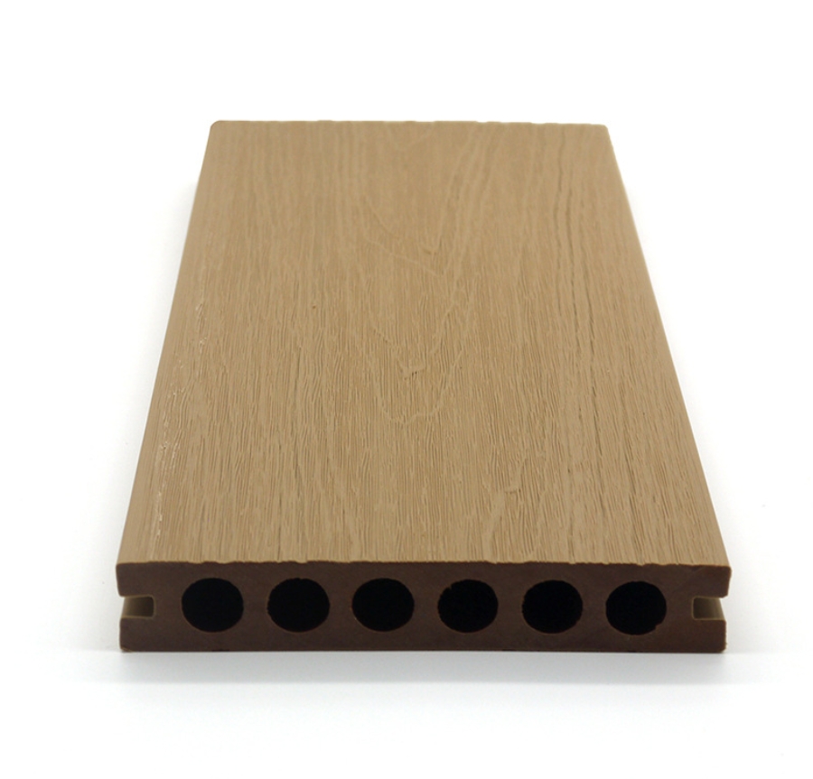 recycling wood grain co-extrusion decking plank