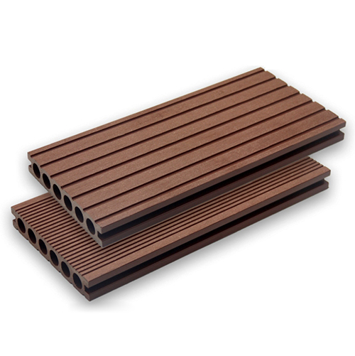 anti slip hollow grooved outdoor wpc decking floor