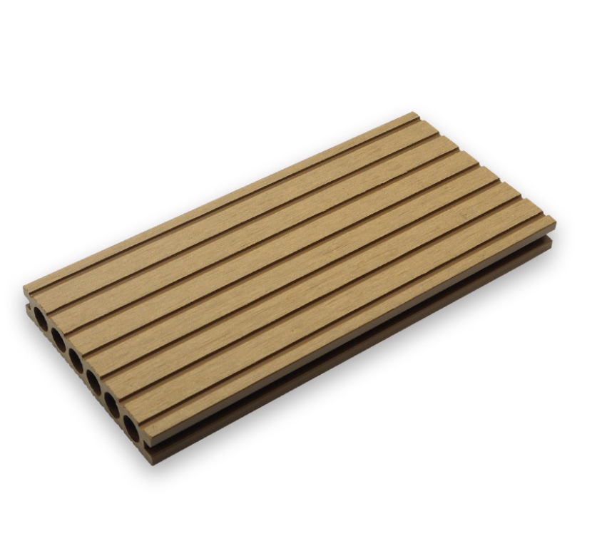 anti slip hollow grooved outdoor wpc decking floor