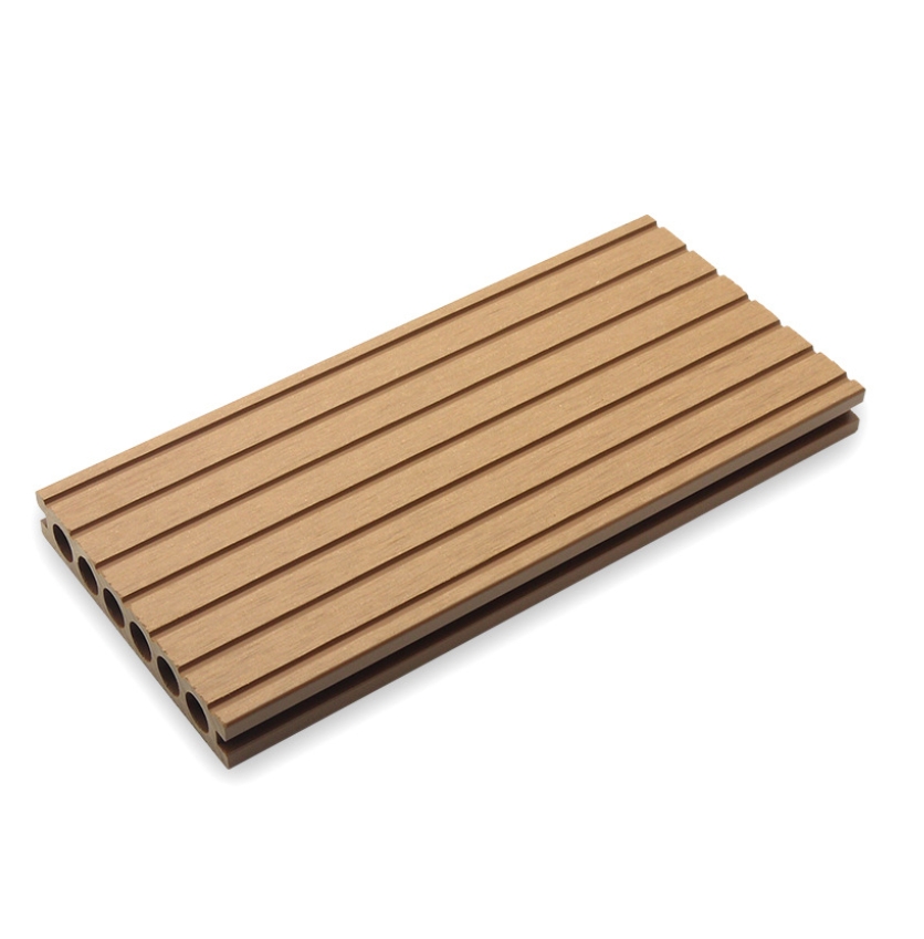 anti slip hollow grooved outdoor wpc decking floor