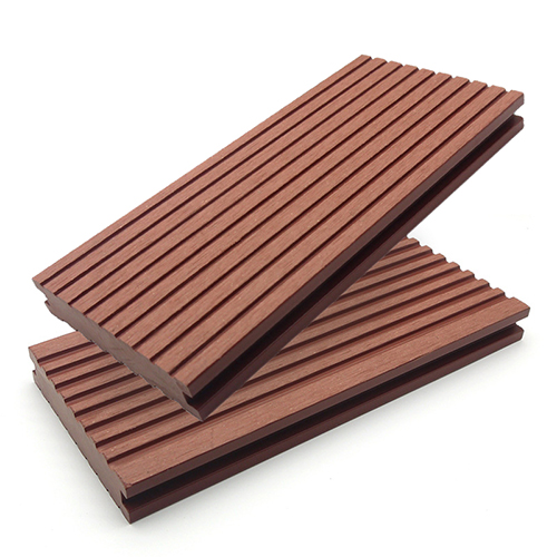 durable anti slip patio grooved wpc floor decking