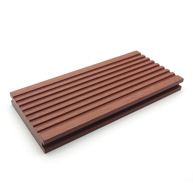 durable anti slip patio grooved wpc floor decking