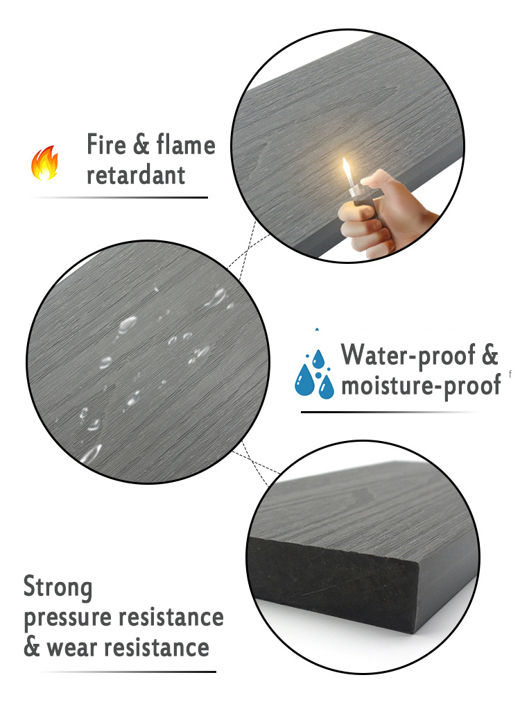 solid composite decking board