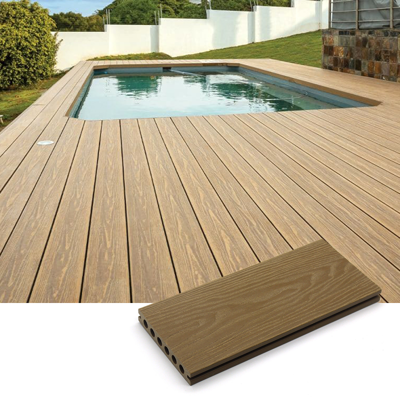 sauna room Polyethylene wood texture wpc decking