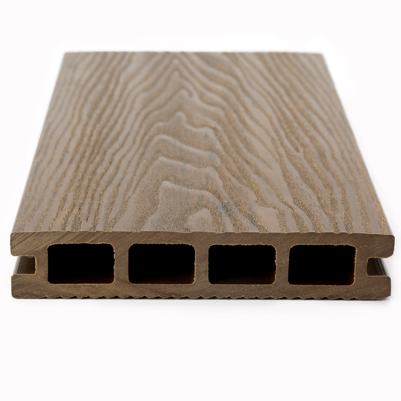 walnut brown natural wood texture wpc decking