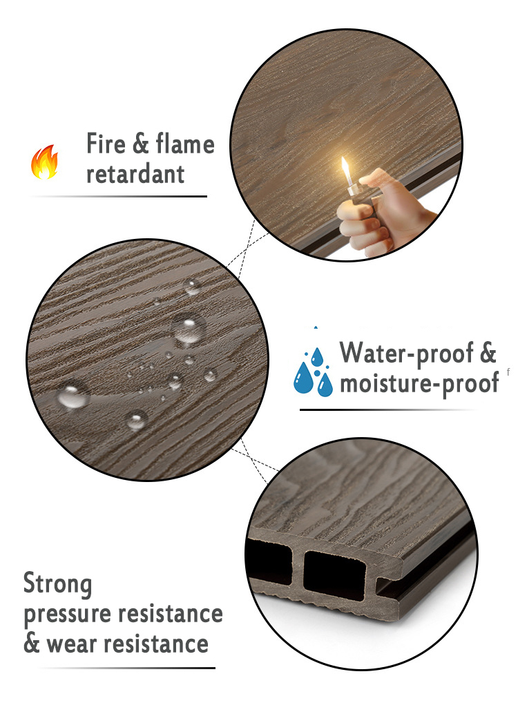 3D embossing decking plank