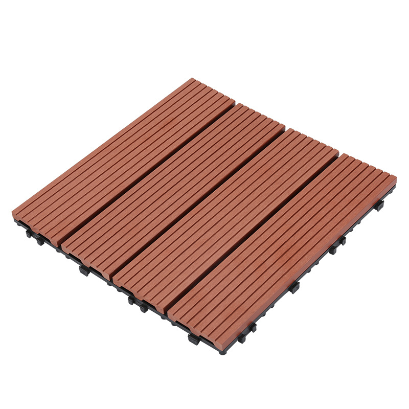 diy interlock wood-plastic composite floor tiles