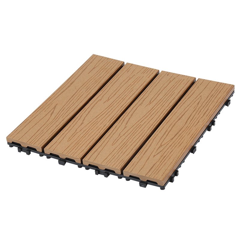 DIY wood plastic composite balcone deck tiles