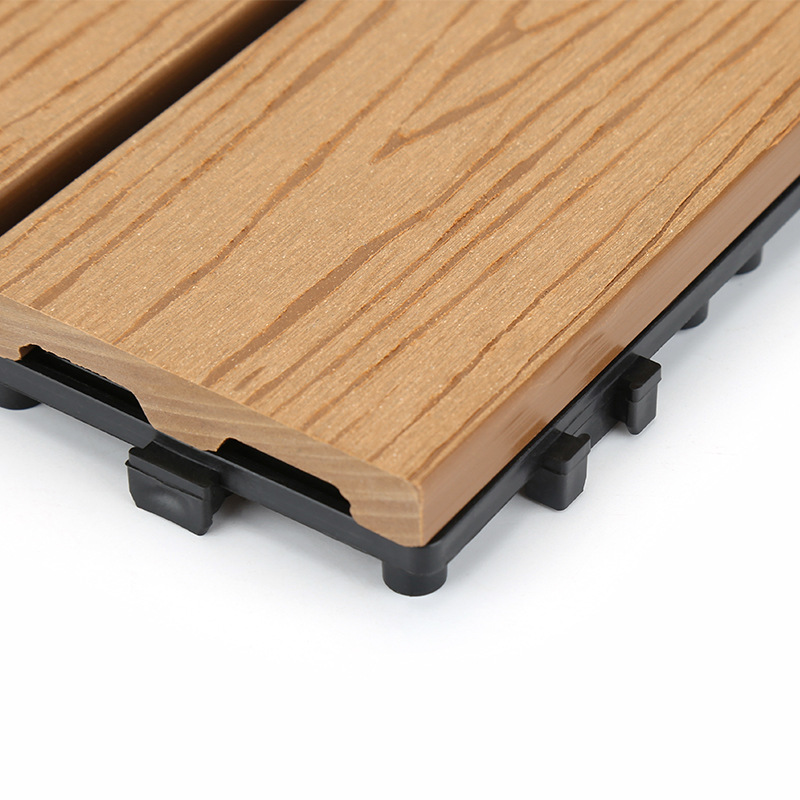 DIY wood plastic composite balcone deck tiles