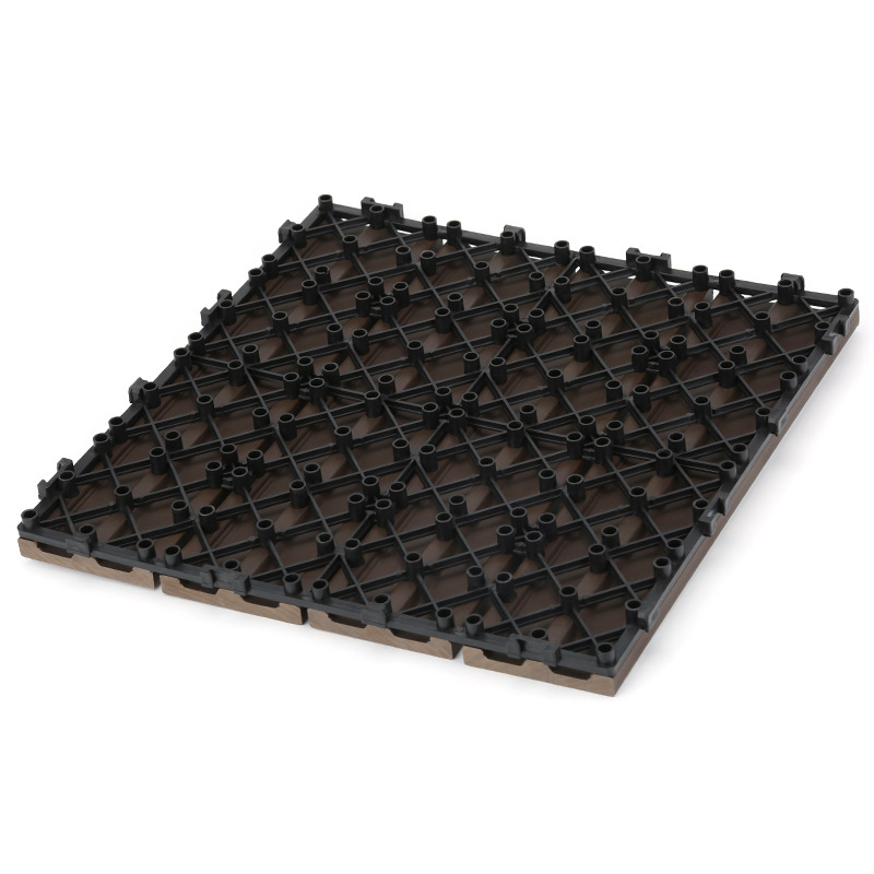 recyclable eco-wood plastic outdoor splicing deck tile