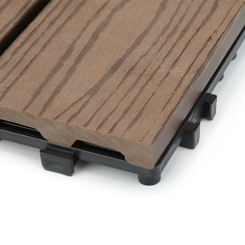 recyclable eco-wood plastic outdoor splicing deck tile