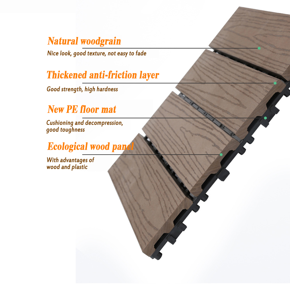 eco-wood deck tile