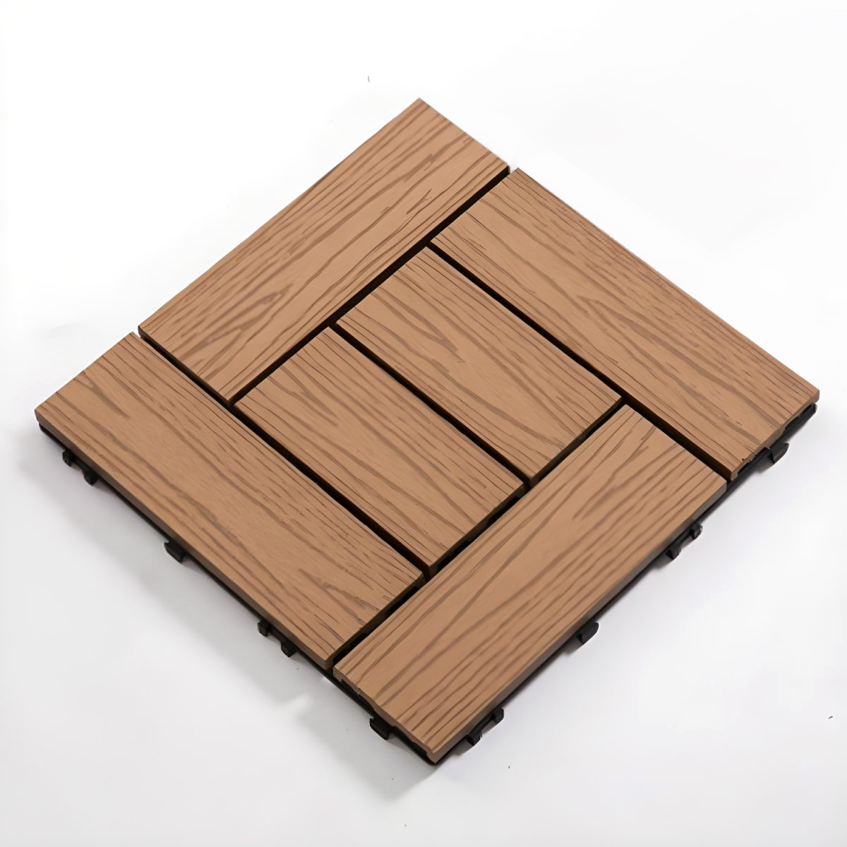 apricot pinstripe non-slip square deck tile supplier