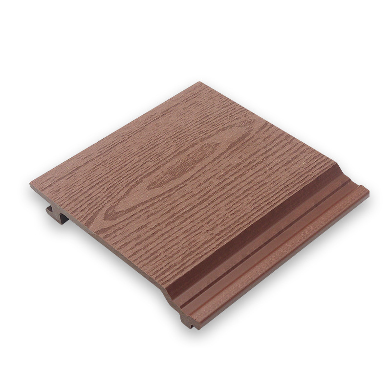 rosered woodgrain composite facade wall cladding panels