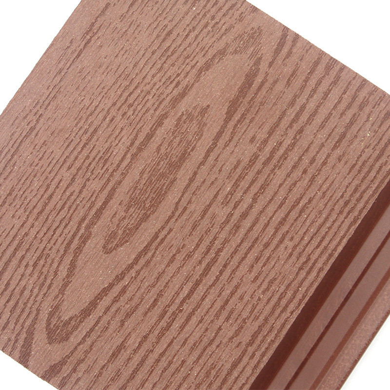 rosered woodgrain composite facade wall cladding panels