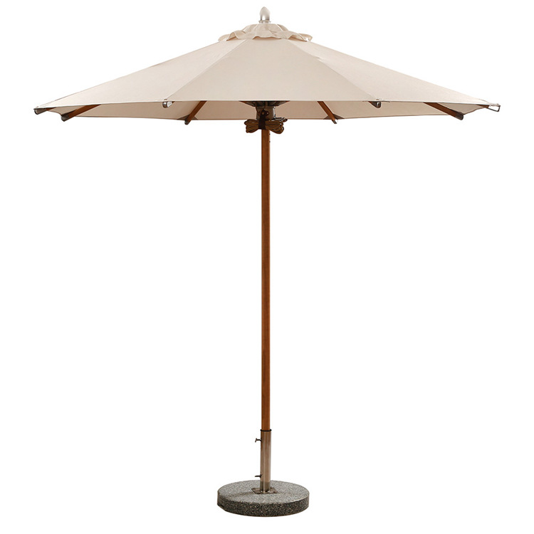 wholesale UV block 2.5m teak garden parasol umbrella