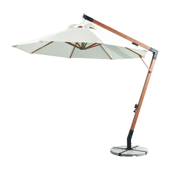 durable bali 3m L shape hanging cantilever umbrella