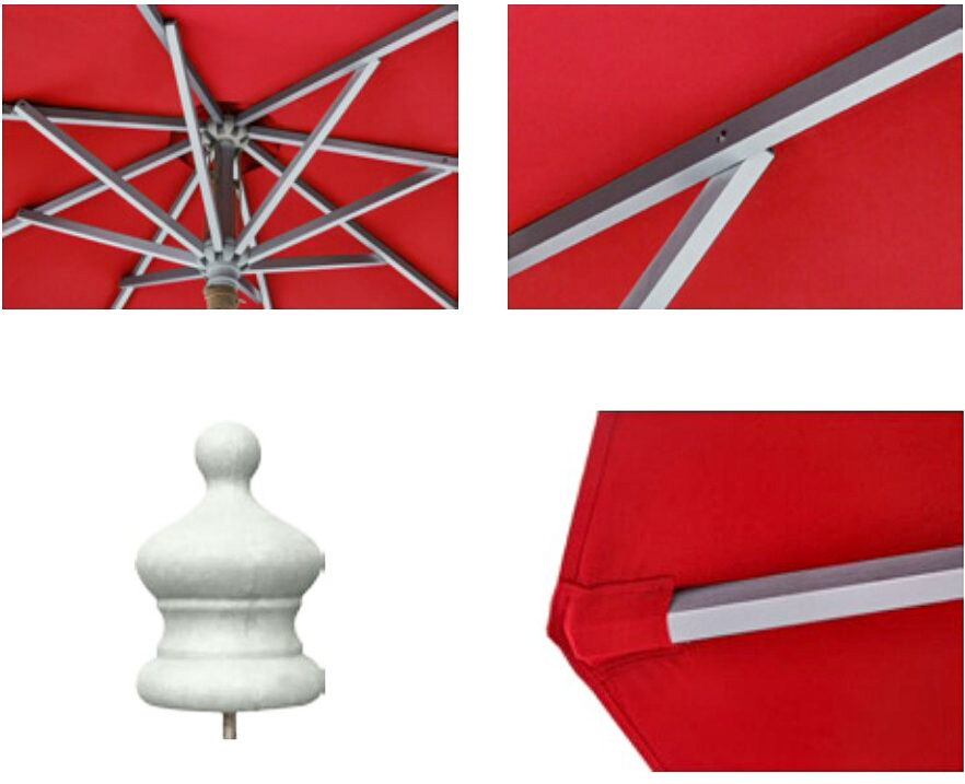 water resistant cafe sun umbrella for outdoor table