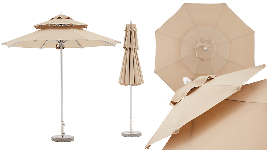 resort umbrella decor