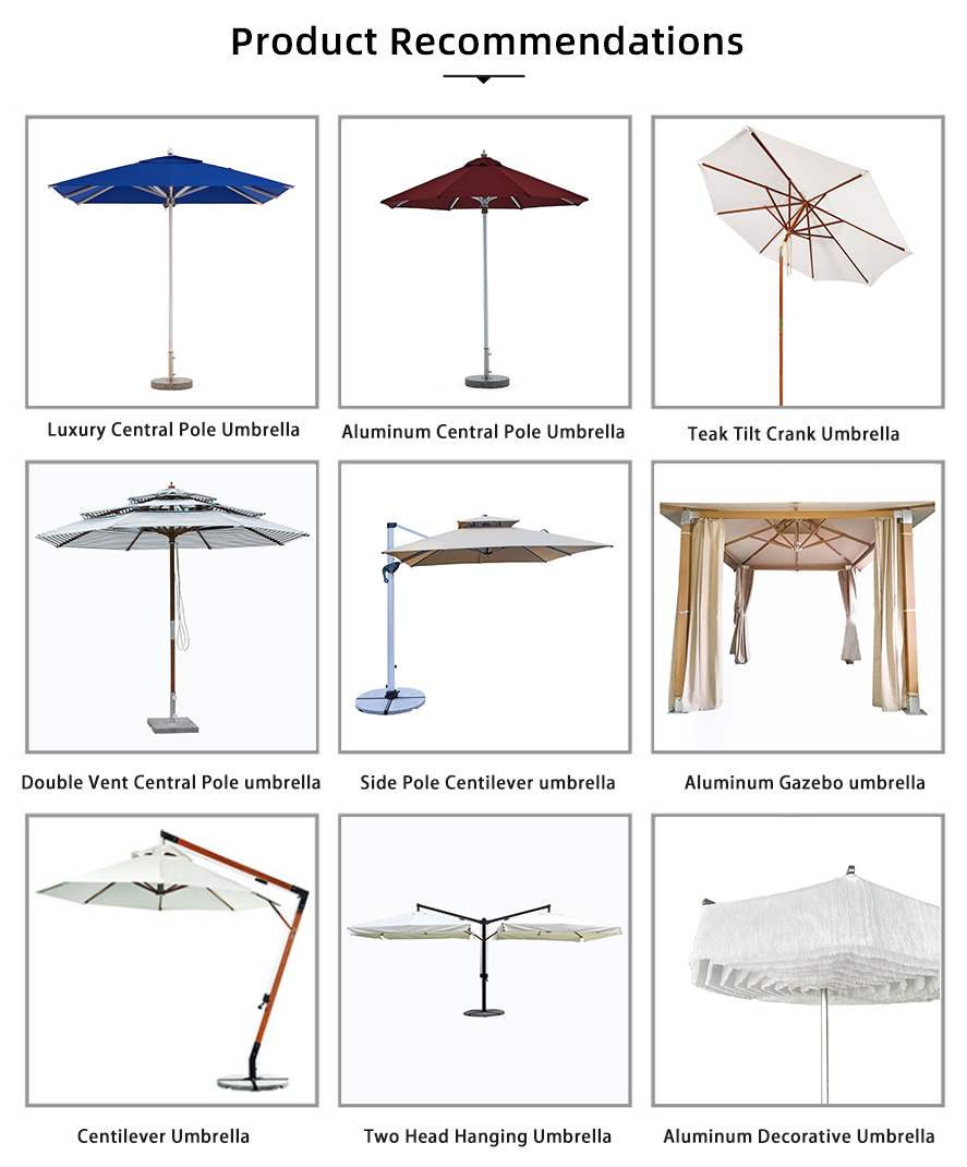 Double head cantilever umbrella