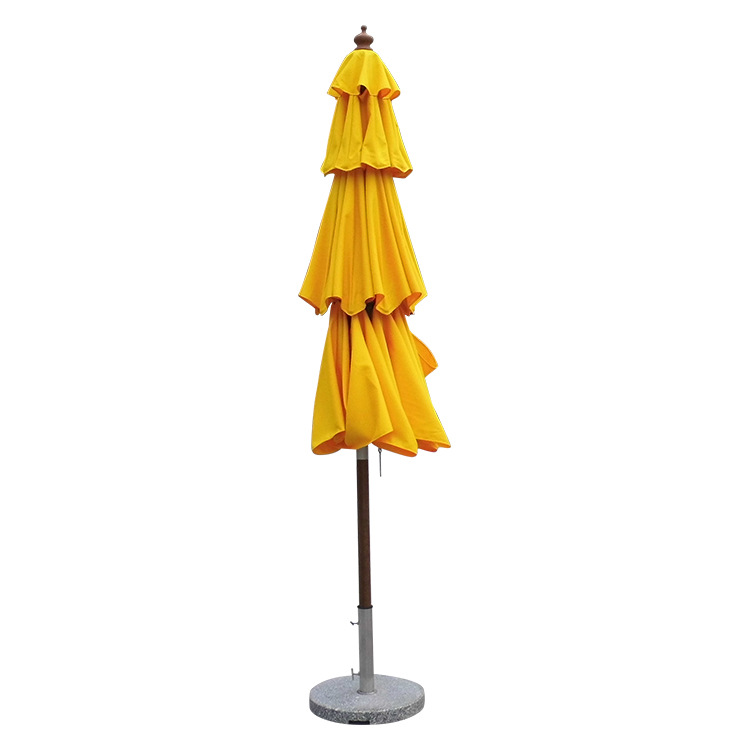 Китай 3-слойный деревянный пляжный зонтик, декоративный зонтик, производитель