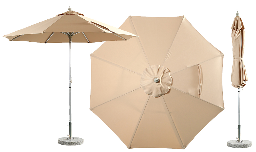 umbrella with winch handle