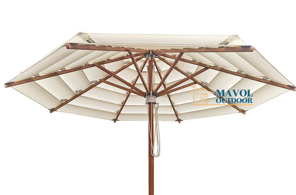 Decorative multi layer parasol outdoor beach umbrella