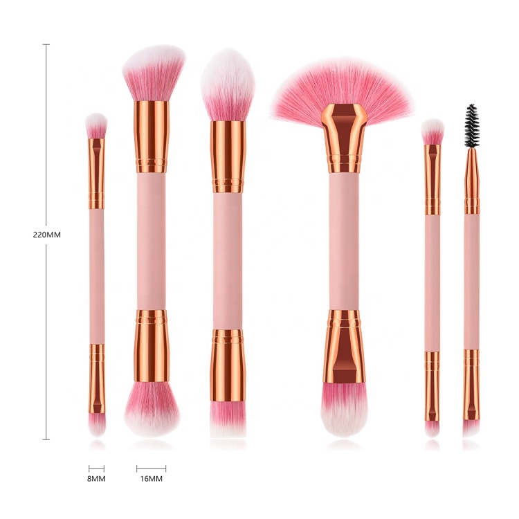 Portable Double Ended Cosmetic Makeup Brushs