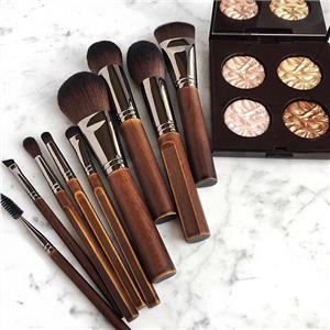 Vegan Brush Set Makeup Brush Cleaner Private Label Foundation Makeup Brushes With Bag