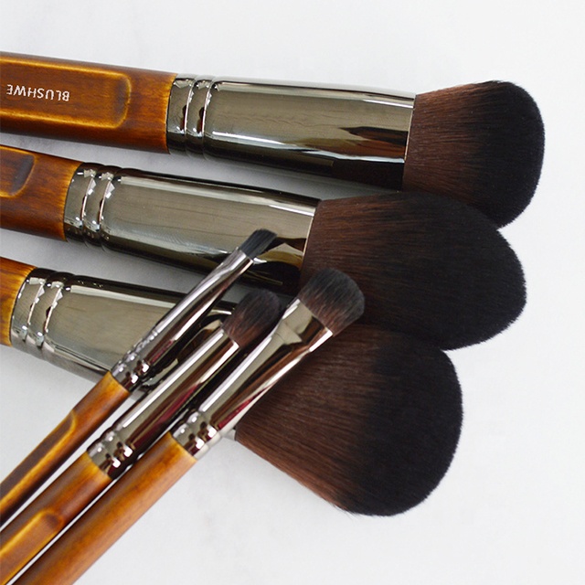 Vegan Brush Set Makeup Brush Cleaner Private Label Foundation Makeup Brushes With Bag