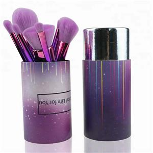 Premium Purple Synthetic Soft Vegan Makeup Brushes Sets