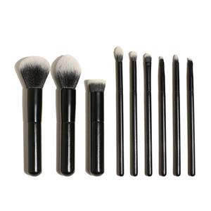 9pcs Black Makeup Brush Oem Vegan Makeup Brushes Kit Private Label Makeup Brush Set