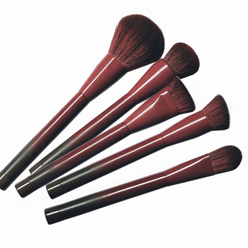 Private Label 5pcs Makeup Tools Nylon Hair Brochas Maquillaje Travel Size Makeup Brushes Set