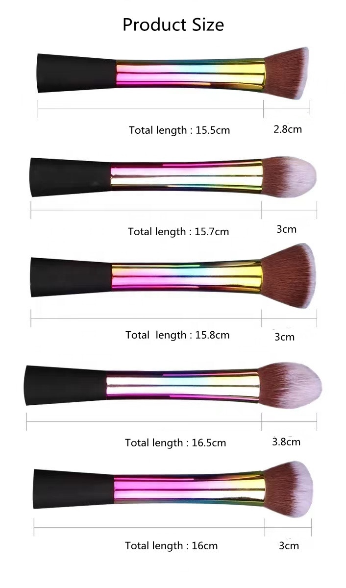 5pcs Synthetic Hair Foundation Makeup Brush Sets