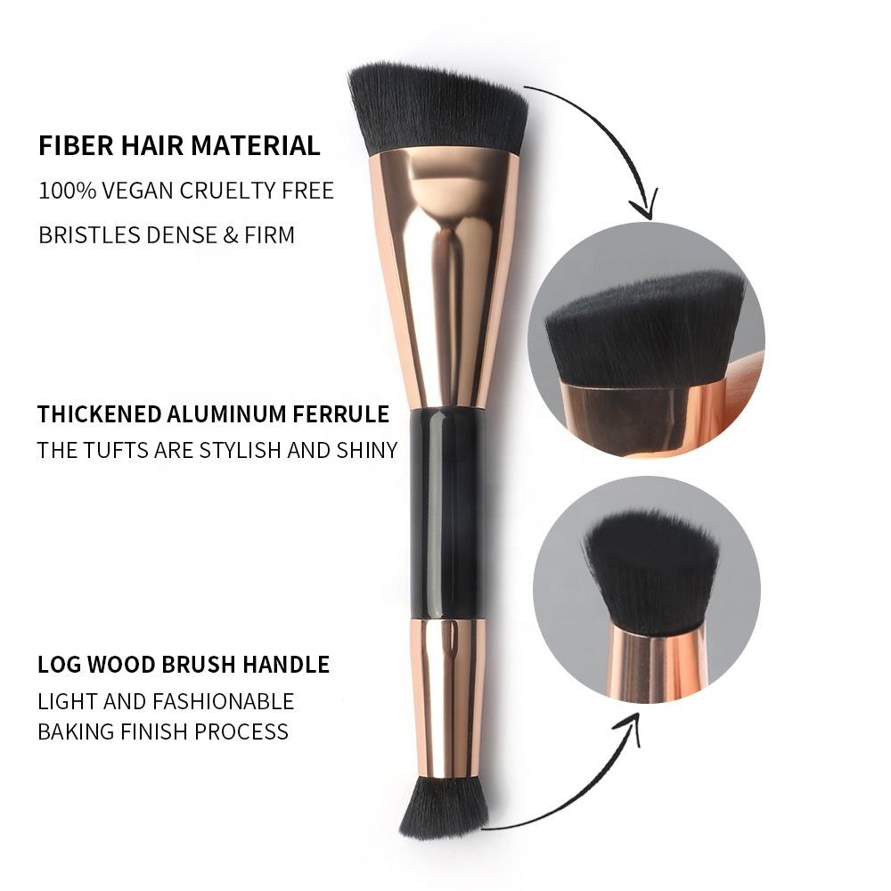 Individual Foundation Makeup Brush Rose Gold Contour Brush