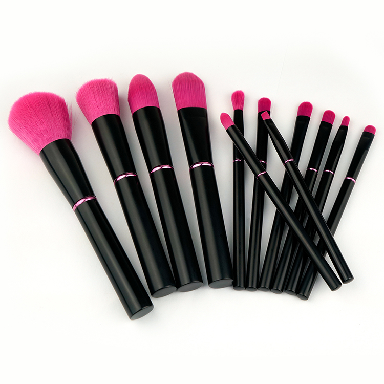 12pcs Eyeshadow Eyebrow Makeup Brushes Premium Synthetic Blending Foundation Powder Concealer Crease Cosmetic Brushes Set