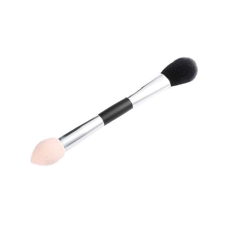 Professional Double-end Eye Brow Makeup Brushes Manufacturers Angled Eyebrow Brush