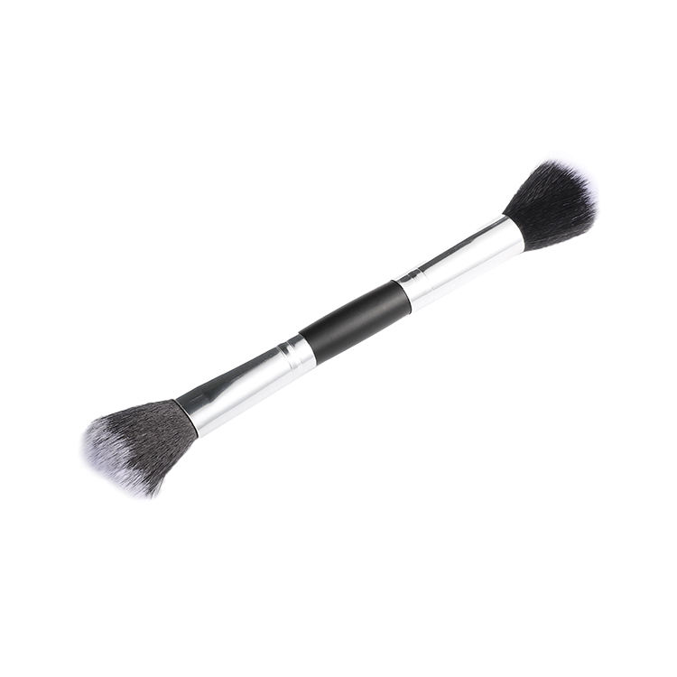 Professional Double-end Eye Brow Makeup Brushes Manufacturers Angled Eyebrow Brush