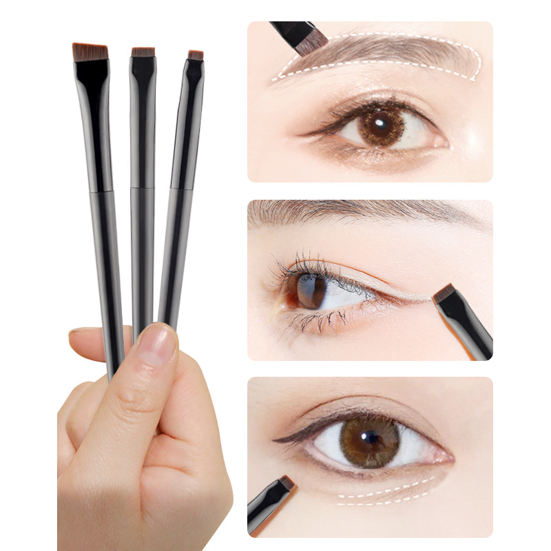 Pointed Crease Brushes Soft Black Colour Mini Eye Brush Sets