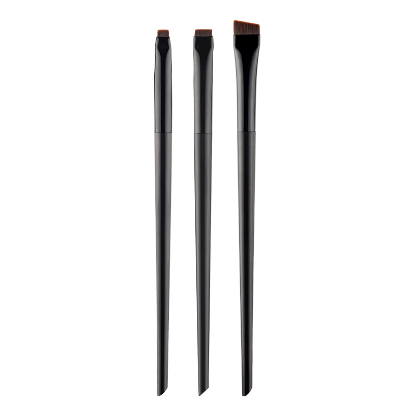 Puntige vouwborstels Zachte zwarte kleur Mini Eye Brush Sets